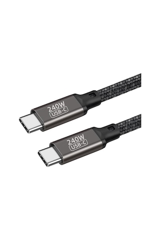 Ardemix Siyah Qg02 Type-c To Type-c Pd3.1 Data Kablosu 240w 480mbps 1.5 Metre