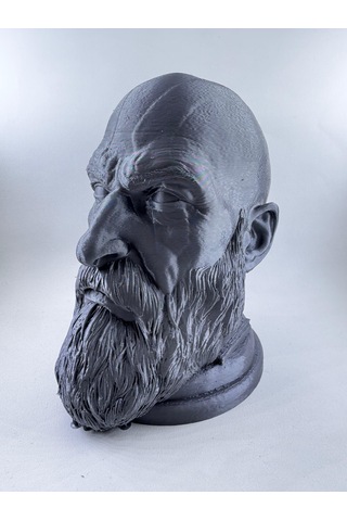 Kratos Figürü Kulaklık Standı - 22cm Yüksekliğinde Dekoratif Obje