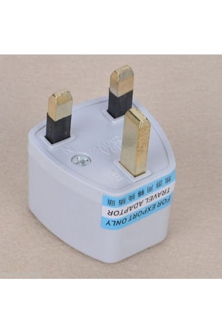 Yurtdışı Seyahatleri Için Üniversal Elektrik Priz Başlığı 3 Uçlu Ingiliz Prize Dönüştürücü