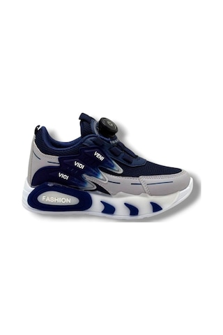 Pro Kids 5004-26 Anorak Akıllı Bağcıklı Anatomik Çocuk Sneaker Lacivert Gri
