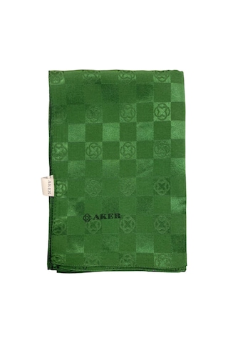 Aker Monogram Dama Şal - Yeşil 951 - Kadın Aker Monogram Dama Şal - Yeşil 951 - Kadın