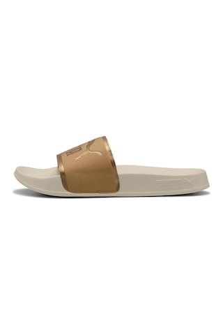 Puma Leadcat 2.0 Aqua Metallics Terlik - 401707-10286 Beyaz - Gold