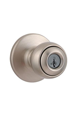 94002-842 Polo Keyed Entry Knob Featuring Smartkey Security İn Satin Nickel