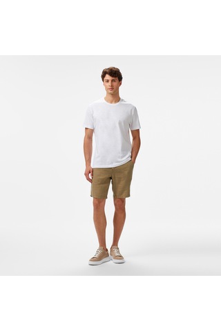 Nautica Erkek Beyaz Regular Fit T-shirt Düz V55015t Beyaz