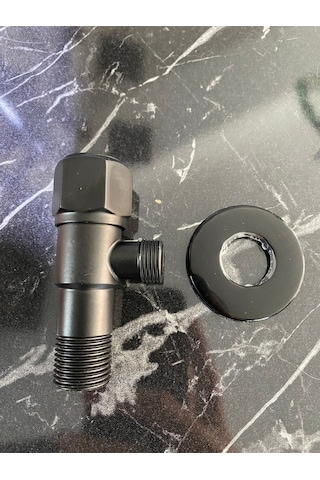 İsaoğlu Yapı Siyah Taharat Musluğu 2 Adet Mat Siyah Klozet Musluk Siyah Taheret Musluğu Siyah