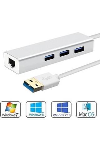 Apple Uyumlu MacBook Gigabit Ethernet Adaptör Usb 3.0 Hub Çoğaltıcı