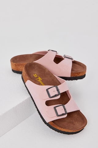 Tonny Black Rahat Kalıp Poli Taban Çift Tokalı Nubuk Çocuk Unisex Pudra Sandalet Tber535 Pudra