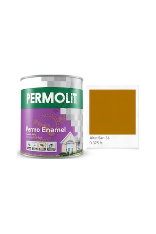 Permolit Enamel Sentetik Yağlı Boya Altın Sarı 0.375 Lt. 350 ML