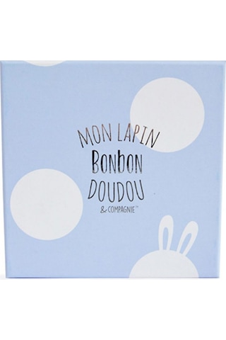 Doudou Hediye Kutulu Mavi Tavşan Panduf