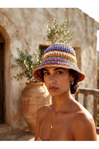Brandsmiths Carnival Weave Hat Sarı