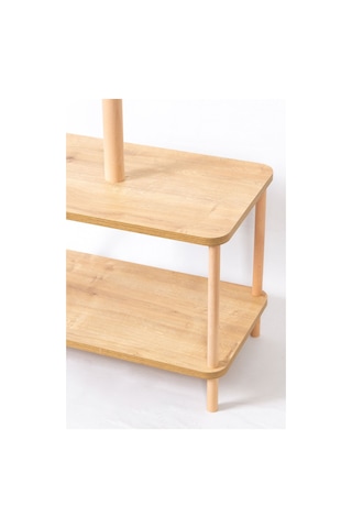 Komodinli Ayakkabılık Portmanto Ofis Ahşap Ayaklı Naturel Elbise Askısı 170x60x35 - Küçük Komodinli Küçük Komodinli Diğer