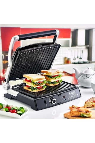 O.M.S 3278 Collection 2000 W Döküm Tost Makinesi