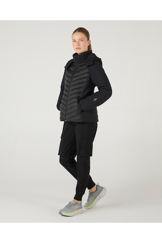 Skechers W Outerwear Padded Jacket Kadın Siyah Mont S242042-001 Siyah