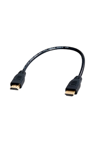 30Cm Kısa Hdmi Kablo Altın Uçlu Full Hd 3D V1.4B