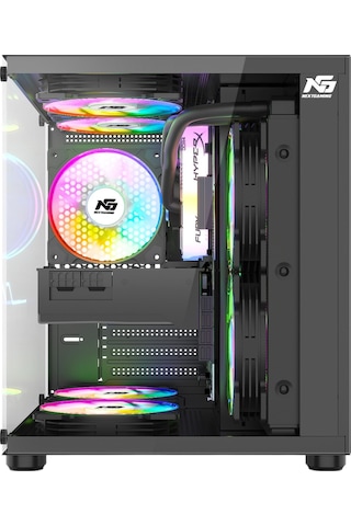 Orion Cube 3x Tuştan Değişen Rgb Fanlı M-atx Boş Bilgisayar Kasası Siyah