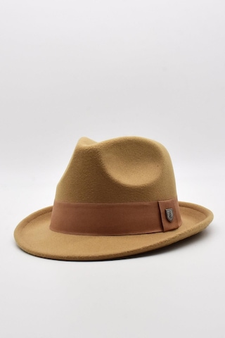 Külah Erkek Bej Keçe Trilby Fötr Şapka - Bej