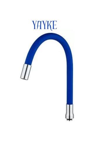 Yayke Mavi Renkli Oynar Başlıklı Musluk Batarya Başlığı Kobar