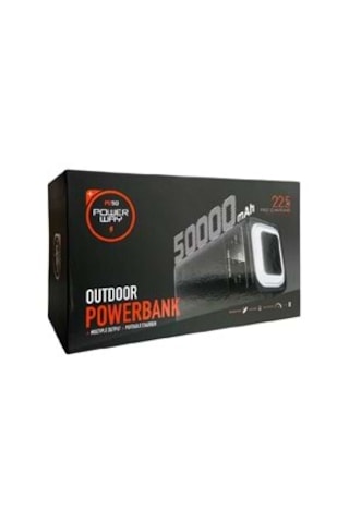 Powerway Pd50 50000 Mah Outdoor 22,5 Fast Chargıng Taşınabilir Şarj Cihazı Powerbank Siyah