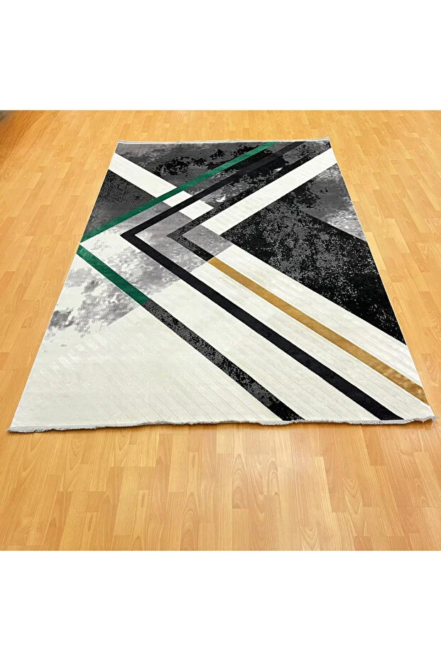 Mevlana Bazaar Emerald 200 X 300 Bambu Yün Halı Çok Renkli