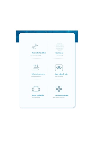 Aurora Yetişkin Su Geçmez Ve Kaymaz Yüzmesevilik Başsız Beyaz