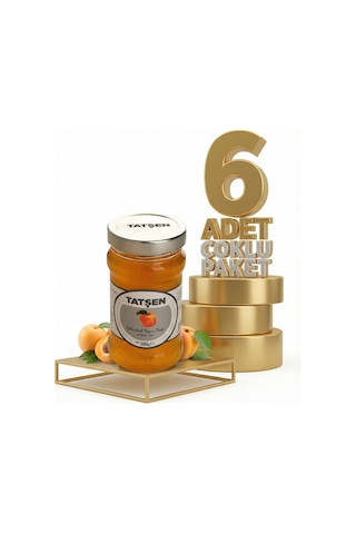 Tatşen Cam Reçel Kayısı 6x380 Gr
