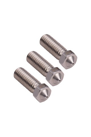 Neevoyu 3d Yazıcı Volkan Nozülü Seti 3 Adet - Paslanmaz Çelik, 0.6mm Çıkış Çapı, 1.75mm Filament Uyumlu, M6 Dış Dişli