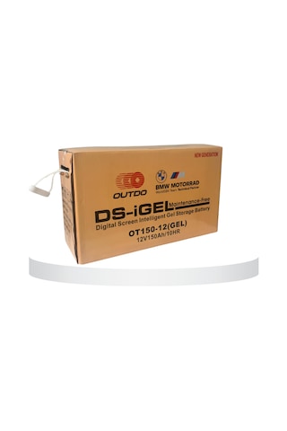 Outdo Solar Jel Akü 150 Ah 12v Dijital Ekranlı Akıllı Solar Akü