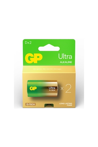 GP G-Tech Ultra Alkalin Lr20 1.5 V Büyük Boy D Pil 2'li