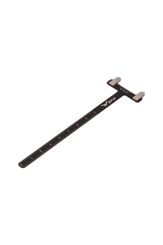 Siyah Yay Ayarı Cetvel T Şekilli Yay Kare Hassas Cetvel Yay Ayarı Ölçümü Paslanmaz Çelik Ölçüm Aleti Okçuluk Aksesuarları