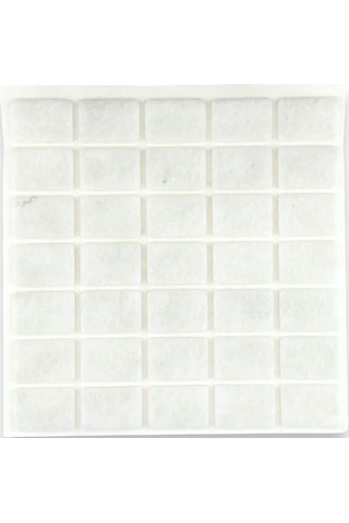 Tek-iş Yapışkanlı Sandalye Koltuk Mobilya Ayak Keçesi 20 X 30 Mm 35 Adet Beyaz