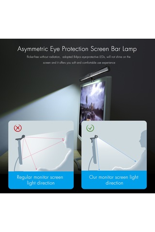 Neoglint D C5v 84led Monitör Ekran Işığına Duyarlı Siyah