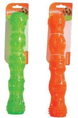 Pawise 28 CM Plastik Sesli Renkli Diş Sağlığı için Köpek Oyuncağı Çok Renkli