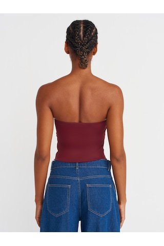 Dilvin 31984 Büzgülü Top-bordo Bordo