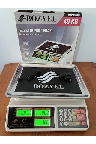 40 Kg Terazi-çift Taraf Ekran-uzun Şarj Süresi-fiyat Hesaplamalı