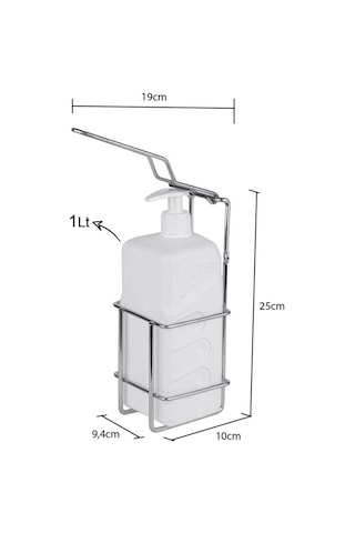 Dezenfektan Aparatı Çelik Ve 1 Lt Şişe Krom Eg-301