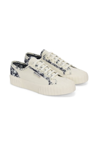 Superga 2630 Strıpe Sketched Flowers Kadın Ekru Sneaker S41356w-ae7 001