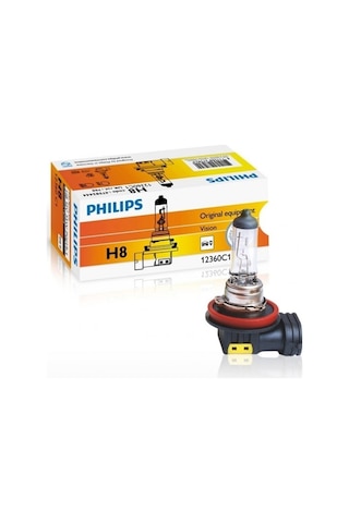 H8 12v Sis Far Ampulü Philips Uyumlu H8 12v 35w 12360c1