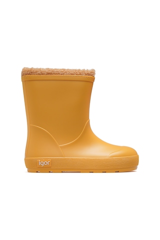 Igor İgor Yogi Borreguito Unisex Çocuk Kürklü Su Geçirmez Çizme 25k W10306 Sarı Sarı