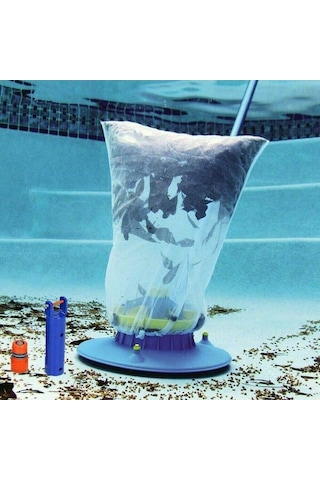 Novahub Havuz Yaprak Vakumu - Mavi Bahçe Adaptörlü Temizlik Aparatı Mavi