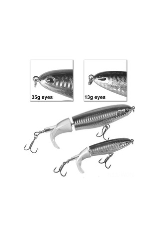 Neevoyu Koyu Yeşil 10cm 13g Deniz/su Üstü Trençer Propellerli Spinner Luya Yemisi - Uzun Atışlı Taze Su Sahte Yem