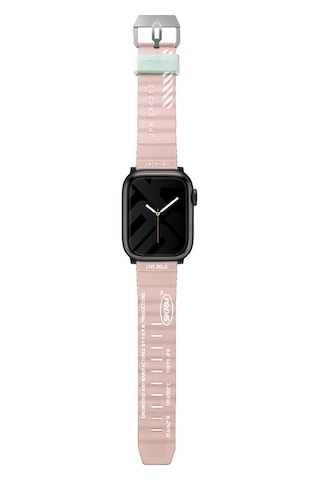 Watch 7 45mm Kordon Skinarma Shokku Silikon Strap Kayış Pembe Açık Pembe Açık