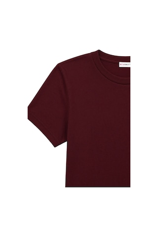 Mixray 2100 Kadın Slim Fit Bisiklet Yaka Soft Basic T-shirt Bordo