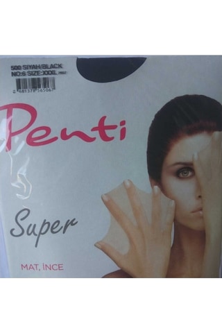 Penti Maxi Süper Ince Mat Siyah Rengi 2 Adet Külotlu Çorap Siyah
