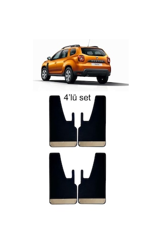 Dacia Duster 2017 Sonrası 4lü Krom Paçalık, Çamurluk, Tozluk DAC0SX010