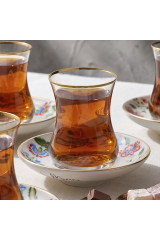 Sandro Moreno 1898 Otantik 12 Parça 6 Kişilik Çay Takımı 150 Ml Çok Renkli