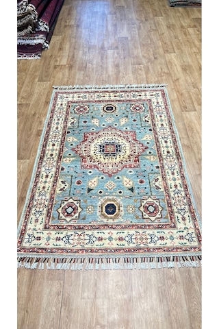 El Dokuma Afghan Halısı Çok Renkli