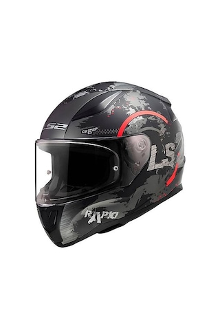 Ls2 Rapıd 2 Cırcle Mat Tıtanıum-turuncu Kask Gri