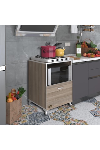 Kenzlife ocak dolabı ayşe crd 85*60*57 mutfak modül mini fırın mikrodalga banyo ofis modül