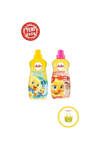 Bebek Deterjanı Ve Yumuşatıcısı Karma Seti Yeni Ürün Çanta Hediyeli 1018 1,44 L