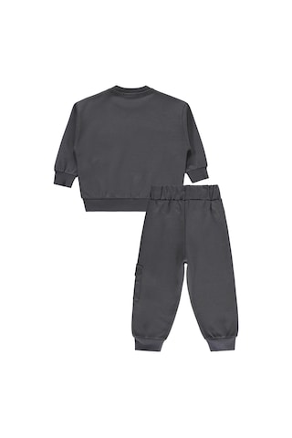 Civil Boys Kargo Cepli 2-5 Yaş Eşofman Takımı - Gri Antrasit